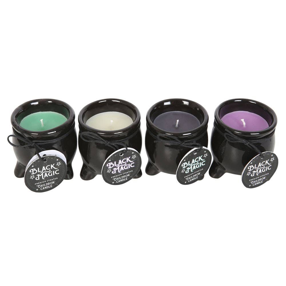 15454 BLACK MAGIC CAULDRON CANDLE SET OF 12 C/2