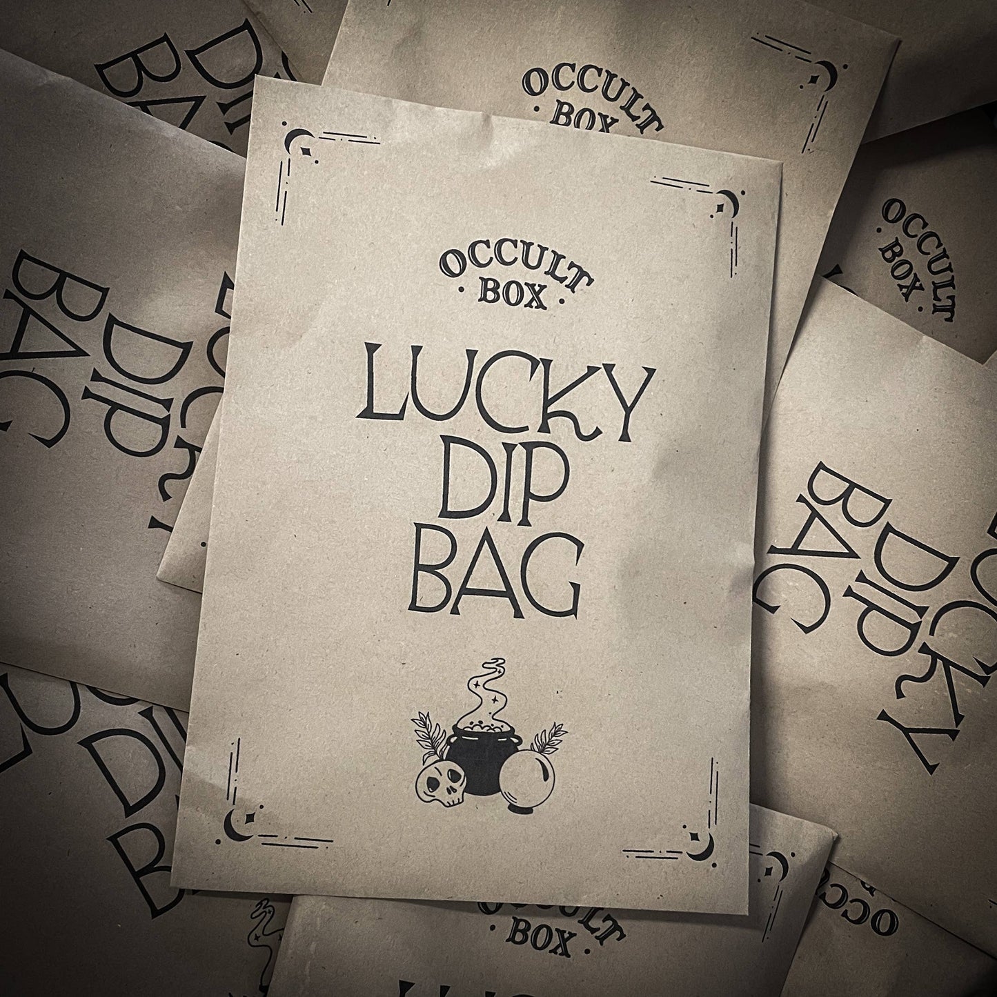 Lucky Dip bags - favours / gift bag - witchy gothic  alt: Spooky